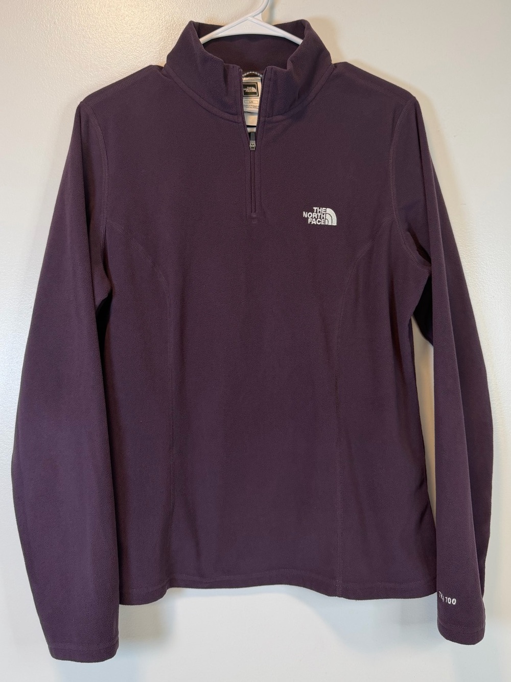 The North Face TKA 100 Glacier Plum Quarter-Zip Fleece Pullover Women’s Large
